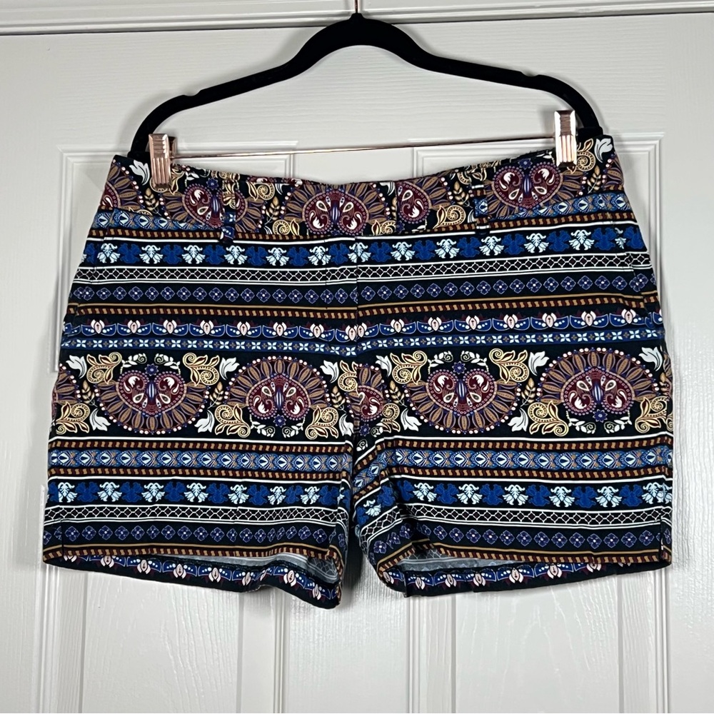 Monroe & Main Paisley/Floral Motif Shorts
